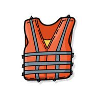 Life jacket color doodle N2