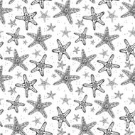 Seamless background with starfishes N2