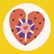 love heart cartoon elements vector eps N13