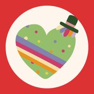 love heart cartoon elements vector eps N22