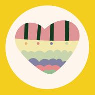 love heart cartoon elements vector eps N24