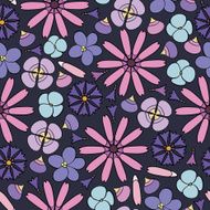 seamless background with flowers N19