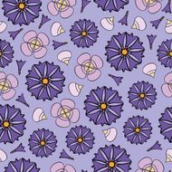 seamless background with flowers N22