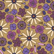 seamless background with flowers N23