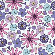 seamless background with flowers N24