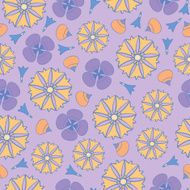 seamless background with flowers N25