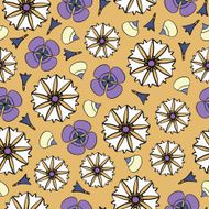 seamless background with flowers N27