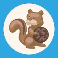 animal squirrel cartoon theme elements N2
