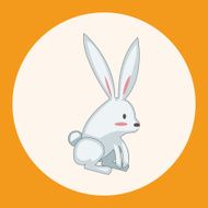animal rabbit cartoon theme elements N11