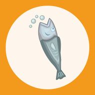 animal fish cartoon theme elements