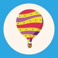 style hot air ballon theme elements vector eps N2