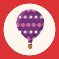 style hot air ballon theme elements vector eps N3