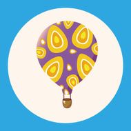 style hot air ballon theme elements vector eps N4