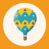 style hot air ballon theme elements vector eps N5