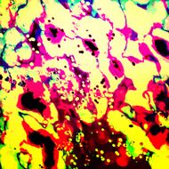 colorful art abstract yellow background