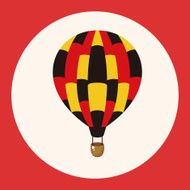 style hot air ballon theme elements vector eps N9