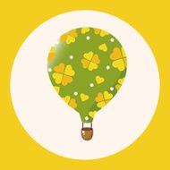 style hot air ballon theme elements vector eps N10