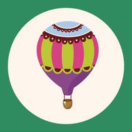 style hot air ballon theme elements vector eps N12