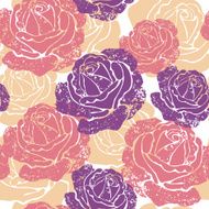 Seamless texture with flowers N116