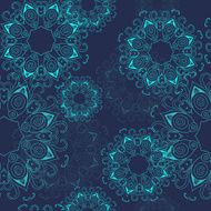 Seamless Pattern mandala N7
