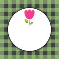 Background with lovely flower