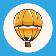 style hot air ballon theme elements vector eps N13