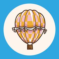 style hot air ballon theme elements vector eps N21