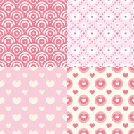 Set of cute seamless patterns N3