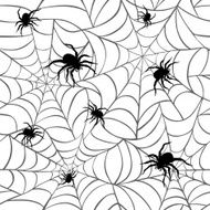 Spiders on Webs Pattern