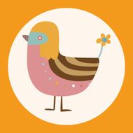 bird cartoon theme elements vector eps N33