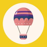 style hot air ballon theme elements vector eps N30