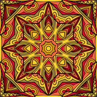 Abstract Sun Ethnic Repeatable Ornament