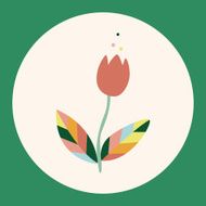 flower theme elements vector eps N25