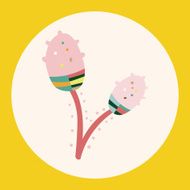 flower theme elements vector eps N27
