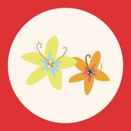 flower theme elements vector eps N29