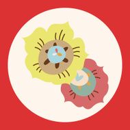 flower theme elements vector eps N31