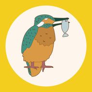 bird cartoon theme elements vector eps N44