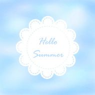 Light blue tone with retro vintage style and isolate summer