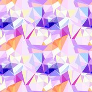 Vector low poly seamless pattern Abstract diamond background in pink N2