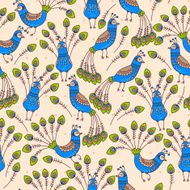 Seamless peacocks