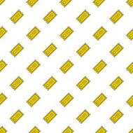 Vector yellow cinema tickets seamless pattern