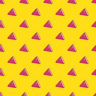 Vector attention signs seamless pattern Exclamation background in cartoon style N2