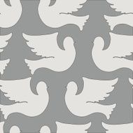 Doves and pigeons seamless pattern N7