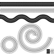 Repeating Black Rope Pattern Icon