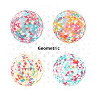 Geometric circle colorful use for abstract artwork Vector illustration