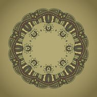 Natural green mandala