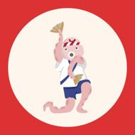 animal octopus summer cartoon theme elements