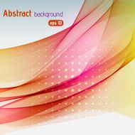 abstract yellow pink orange waves background