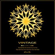 Flower Golden invitation card4