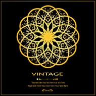 Flower Golden invitation card4 N2